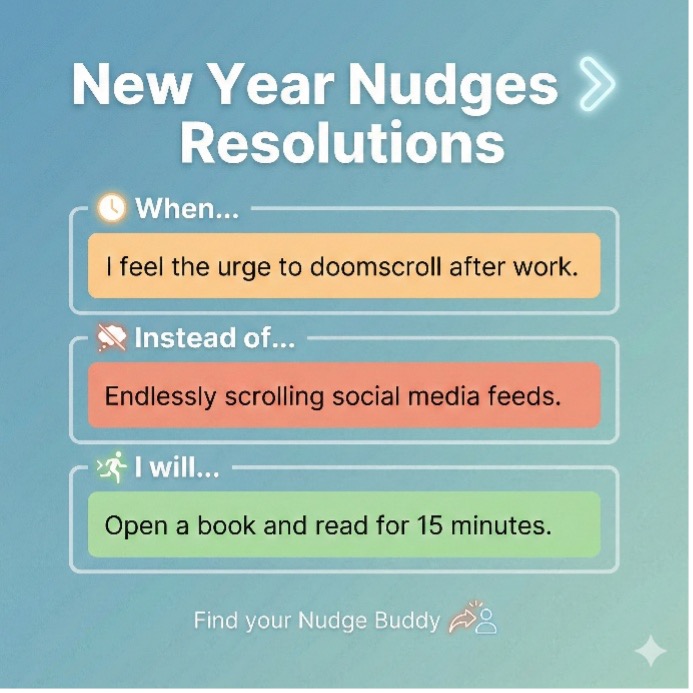 New year resolutions… or New Year Nudges?